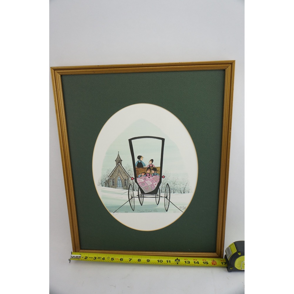 P. Buckley Moss Art Print Sunday School Pals Signed Limited Edition 732/1000 VGC
